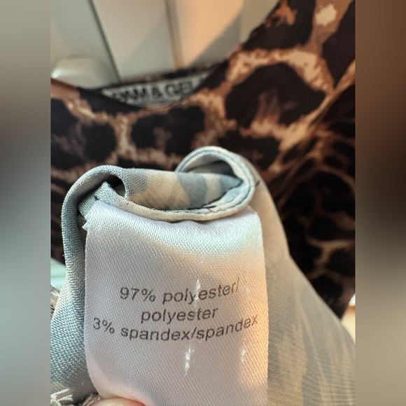 Pam & Gela Animal Print Leopard Slip Dress - Picture 7 of 7